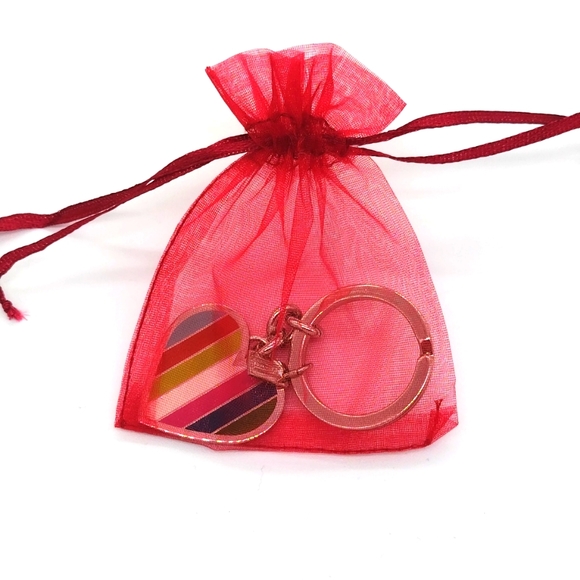 Vintage COACH Legacy Signature Rainbow Keychain Fob Purse Charm-RARE #92109 - Picture 8 of 10